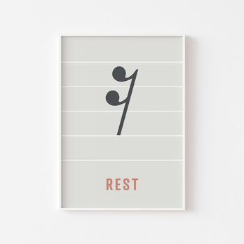 Note Rest Print | Semiquaver Note, 9 of 10