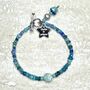 Gemstone Blue Throat Chakra Bracelet, thumbnail 1 of 3