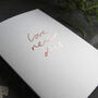 Love Never Dies Luxury Hand Foiled Card, thumbnail 2 of 4