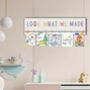 New! “Look What We Made” Kid’s Art / Photo Hanging Wall Decor, thumbnail 4 of 6