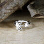 Sterling Silver Adjustable Palm Tree Ring, thumbnail 2 of 5