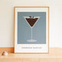 Espresso Martini Print, Cocktail Print, thumbnail 2 of 9