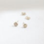 9ct Solid Gold Pebble Studs, thumbnail 1 of 3