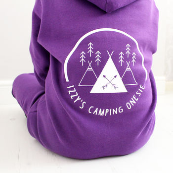 Personalised Children's Cosy Camping Onesie, 5 of 7