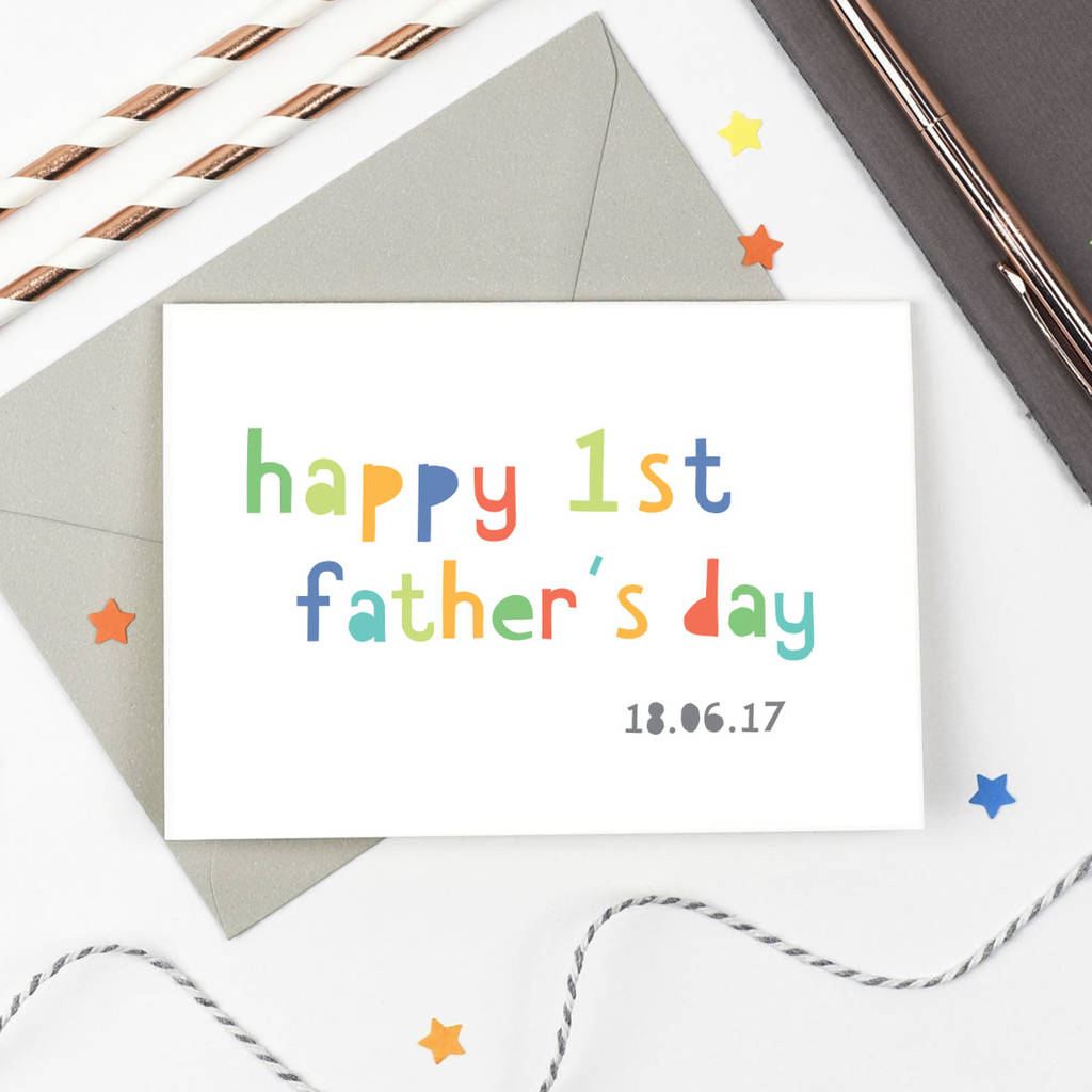 1st father's day card by studio 9 ltd | notonthehighstreet.com