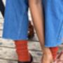 Gingerbread Red Snow Socks, thumbnail 1 of 5