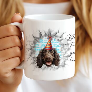 Personalised Boykin Spaniel Birthday Break Through Dog, 7 of 8