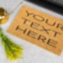 Personalised Coir Door Mat Your Text Here Door Mat, thumbnail 3 of 9
