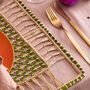 Olive Square Placemats Set Of Four, thumbnail 4 of 5