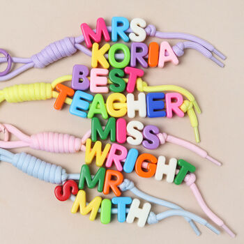 Personalised Teacher Gift Bag Charm, 2 of 3