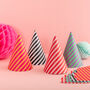 Candy Striped Party Hats, thumbnail 1 of 5