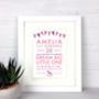 Special Baby Details Personalised Print, thumbnail 6 of 6