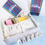 'Happy Birthday Stripes' Luxury Preserves And Tea Gift, thumbnail 1 of 5