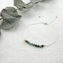 Emerald Silk Bracelet May Birthstone Jewellery, thumbnail 6 of 6