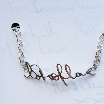 Personalised Handwriting Bracelet, 2 of 6