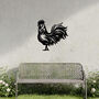 Rooster Metal Wall Art For Farmhouse And Garden Decor Gift, thumbnail 5 of 10