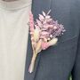 Pastel Dried Flower Buttonhole, thumbnail 1 of 5