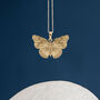 Yellow Gold Plated Admiral Butterfly Necklace, thumbnail 2 of 11