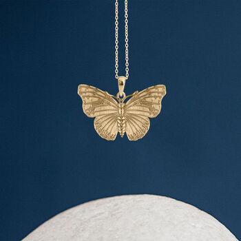Large 18ct Gold Plated Admiral Butterfly Necklace, 2 of 11