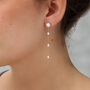 Sterling Silver Or 18ct Gold Freshwater Pearl Earrings, thumbnail 3 of 4