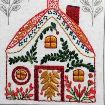 Christmas Folk Festive Embroidery Kit, 5 of 6