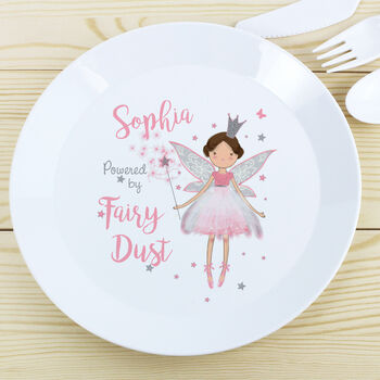 Personalised Fairy Princess Plastic Plate, 4 of 4