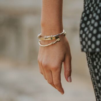 The Moti Grain Gold Plated Bangle, 3 of 6