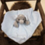 Embroidered Baby Blue Elephant Comforter, thumbnail 2 of 10