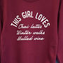 Personalised This Girl Loves Jumper, thumbnail 2 of 5