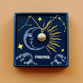 Petite Moon And Star Locket Necklace, 2 of 10