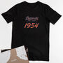 'Legends Are Born In' 70th Birthday T Shirt, thumbnail 1 of 7