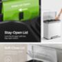 Double Kitchen Bin Recycling Pedal Bin, thumbnail 4 of 7