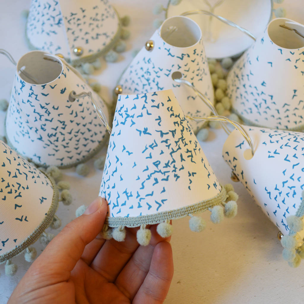 Starlings Teal Bird Fairy Lights By Lume