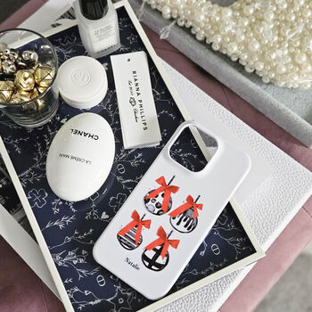 Personalised Christmas Bauble Phone Case, 7 of 8