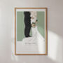 Bespoke Hand Illustrated Wedding Print, Unframed, thumbnail 3 of 5