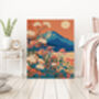 Japanese Blue Mountain Art Print, thumbnail 4 of 5
