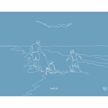 Bespoke Child's Continuous Line Portrait, 3 of 11