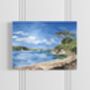Porth Saxon Beach Handmade Greeting Card, thumbnail 1 of 4