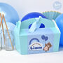 Personalised Blue Bear Party Gift Favour Box, thumbnail 1 of 4
