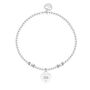 Angel Numbers 333 Silver Plated Beaded Bracelet, thumbnail 2 of 3