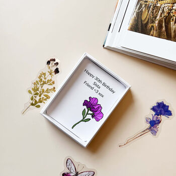 Sweet Pea Pink Enamelled Pendant Necklace, 8 of 10