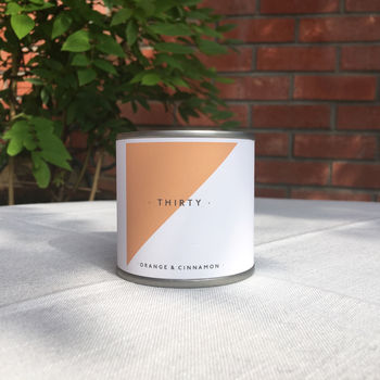 Geometric Pattern Birthday/Thank You Soy Scented Candle, 6 of 12