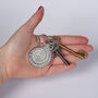 Ammonite Fossil Pewter Keyring, Geology Gifts, thumbnail 2 of 7