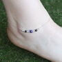 Pure Silver Bead Evil Eye Nazar Payal Anklet, thumbnail 1 of 6
