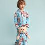 Pop Joy Boys Pyjama Set With Matching Teddy Bear, thumbnail 4 of 5