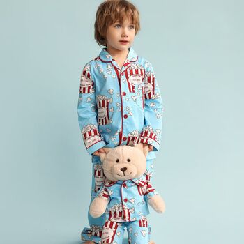 Pop Joy Boys Pyjama Set With Matching Teddy Bear, 4 of 5