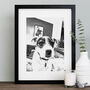 Vintage Style Crosshatch Illustration Of Your Pet, thumbnail 4 of 7