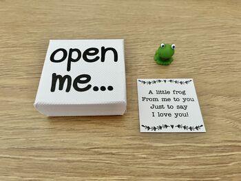 I Love You Gift, Frog Gift, Keepsake Gift, Novelty Gift, 4 of 7