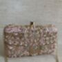 Pink Handcrafted Embroidered Rectangular Clutch Purse, thumbnail 5 of 10