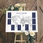 Personalised World Map Wedding Table Plan, thumbnail 6 of 7